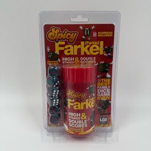 Spicy Farkel, Dice Game, High Stakes, Family Game Night Fun for Kids & Adults